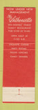 Matchbook Cover - The Silhouette Restaurant Italian Des Moines IA