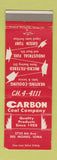 Matchbook Cover - Carbon Coal Company Des Moines IA