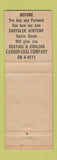 Matchbook Cover - Carbon Coal Company Des Moines IA
