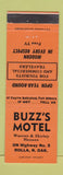 Matchbook Cover - Buzz's Motel Rolla ND