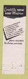 Matchbook Cover - Colonial Motel Bismarck ND WEAR