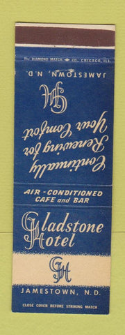 Matchbook Cover - Gladstone Hotel Jamestown ND