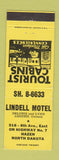 Matchbook Cover - Lindell Motel Hazen ND WORN