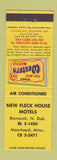 Matchbook Cover - New Flech House Motels Moorhead MN
