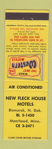 Matchbook Cover - New Flech House Motels Moorhead MN