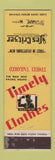 Matchbook Cover - Timely Men's Clothes Les Critzer Spokane WA WEAR