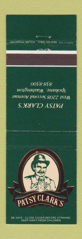 Matchbook Cover - Patsy Clark's Spokane WA