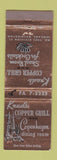 Matchbook Cover - Knud's Copper Grill Copenhagen Spokane WA WEAR