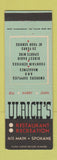 Matchbook Cover - Ulrich's Restaurnt Recreation Spokane WA