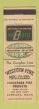 Matchbook Cover - Western Pine Woodwork Window Units Spokane WA