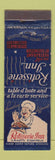 Matchbook Cover - Rotisserie Inn Salt Lake City UT restaurant