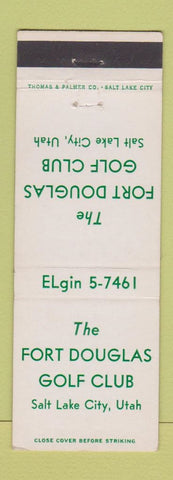 Matchbook Cover - Fort Douglas Golf Club Salt Lake City UT