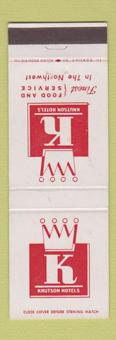 Matchbook Cover - Knutson Hotels Moorhead MN Minot ND