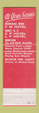 Matchbook Cover - Knutson Hotels Moorhead MN Minot ND