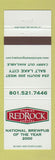 Matchbook Cover - Red Rock Brewing Beer Salt Lake City UT