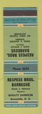 Matchbook Cover - Respess Bros BBQ Greenville NC