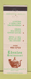 Matchbook Cover - Edenton Restaurnt NC
