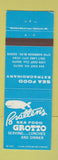 Matchbook Cover - Bratten's Seafood Grotto Ogden Salt Lake City UT