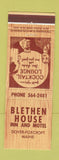 Matchbook Cover - Blethen House Inn Motel Dover Foxcroft ME