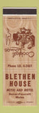 Matchbook Cover - Blethen House Inn Motel Dover Foxcroft ME