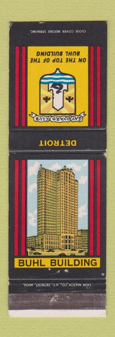 Matchbook Cover - Savoyard Club Detroit MI