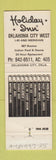 Matchbook Cover - Holiday Inn Oklahoma City OK