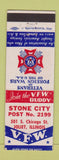Matchbook Cover - VFW Joliet ILL Stone City Post