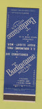 Matchbook Cover - Burlingame Hotel Bartlesville OK