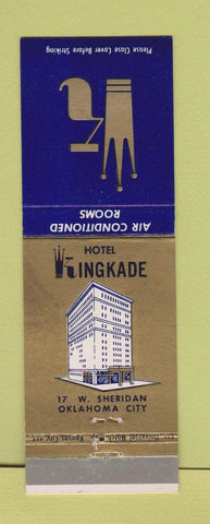 Matchbook Cover - Hotel Kingkade Oklahoma City OK WEAR