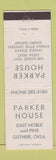 Matchbook Cover - Parker House Guthrie OK