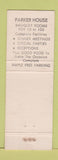 Matchbook Cover - Parker House Guthrie OK