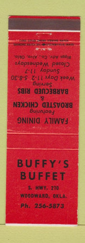 Matchbook Cover - Buffy's Buffet Woodward OK