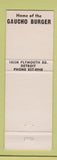 Matchbook Cover - Americana Restaurant Detroit MI Gaucho hamburger