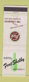 Matchbook Cover - Hotel Fort Shelby Detroit MI WEAR