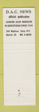 Matchbook Cover - Detroit Athletic Club MI