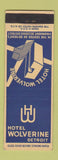 Matchbook Cover - Hotel Wolverine Detroit MI