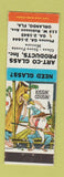 Matchbook Cover - Art Co Glass Products Orlando FL Hillbilly