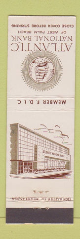 Matchbook Cover - Atlantic National Bank West Palm Beach FL WEAR