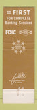 Matchbook Cover - 1st National Bank Homestead FL 35th