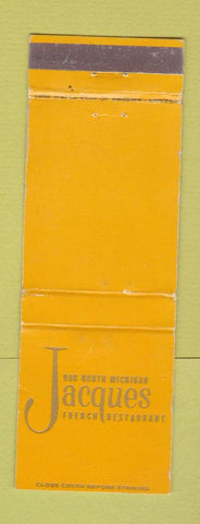 Matchbook Cover - Jacques French Restaurant Chicago IL WEAR