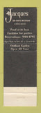 Matchbook Cover - Jacques French Restaurant Chicago IL WEAR