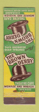 Matchbook Cover - The Brown Derby Chicago IL
