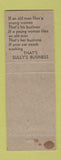 Matchbook Cover - Sully's Car Wash Chicago IL
