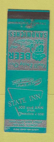 Matchbook Cover - State Inn Chicago IL
