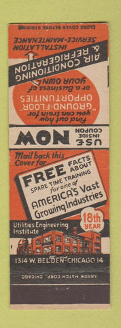 Matchbook Cover - Utilities Engineering Institute Chicago IL