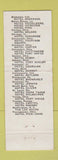Matchbook Cover - Hotel Congress Chicago IL WEAR