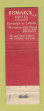 Matchbook Cover - Bismarck Hotel Chicago IL Swiss Chalet Old Vienna