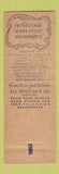 Matchbook Cover - Interstate Restaurants Chicago IL Glass House