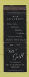 Matchbook Cover - 181 Grill Chicago IL