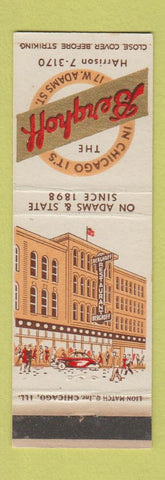 Matchbook Cover - Berghoff Chicago IL restaurant WEAR
